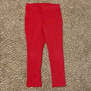 Red Girl legging pants 👖size 4/5 (XS)